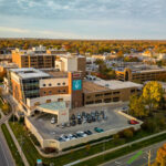 Ariel shot of Stormont Vail Health Topeka Campus