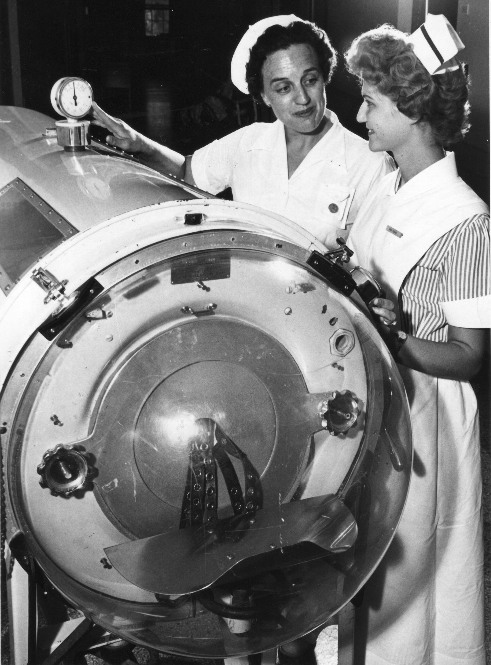 CJ Iron lungs check up 1959 CJ Iron lungs check up 1959