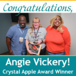 Angie Vickery Receives September 2023 Crystal Apple Award