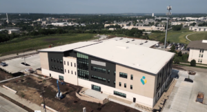 an ariel view of stormont vail health manhattan campus under construction